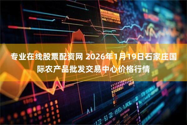 专业在线股票配资网 2026年1月19日石家庄国际农产品批发交易中心价格行情
